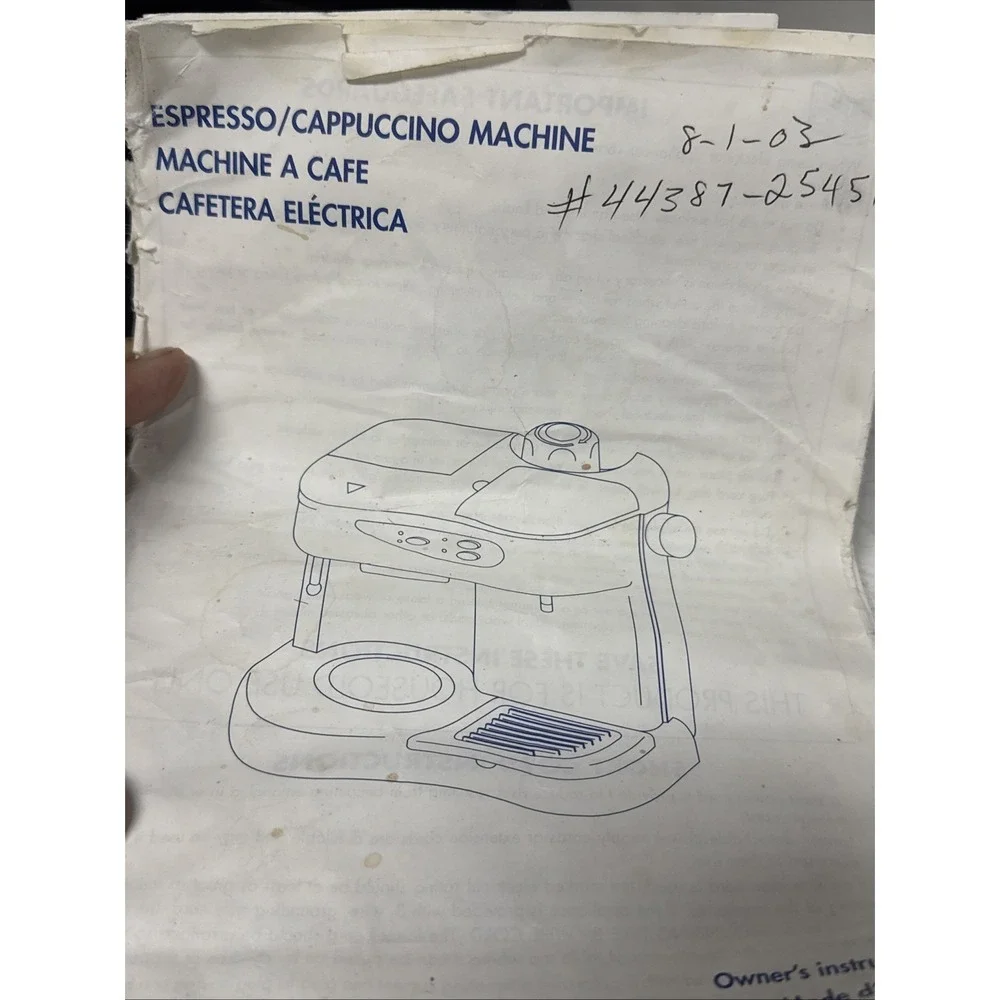 Vtg DeLonghi Caffe CARMEN Pump-Driven Espresso Cappuccino‎ Maker